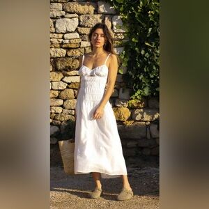 POSSE HAYLEY DRESS - ANTIQUE WHITE